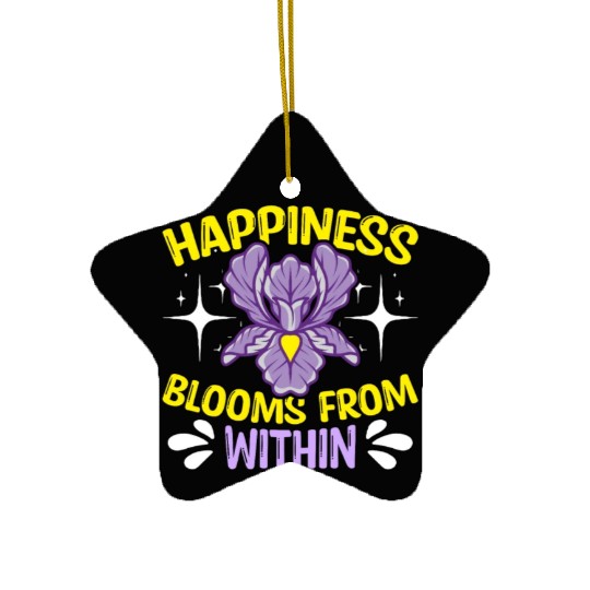 Orchids Happiness Blooms From Within Orchid Grower Ceramic Ornaments