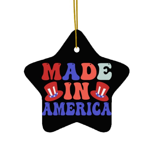 made in america Ceramic Ornaments