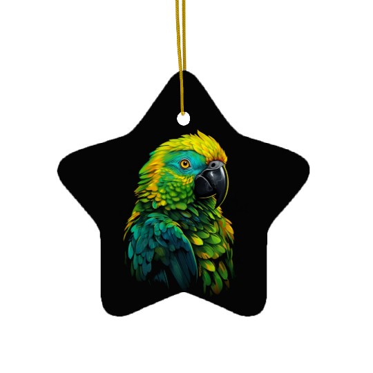 Macaw Parrot for a Bird Lover Animal Lover Ceramic Ornaments