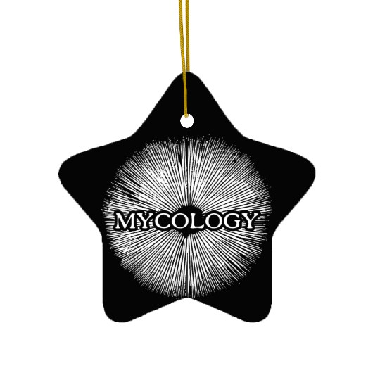 Mycology - The science of fungi (white) Ceramic Ornaments