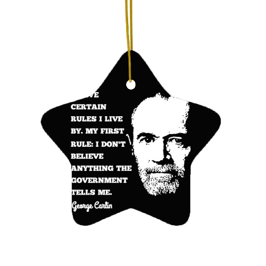 George Carlin Comedy Legend Ceramic Ornaments