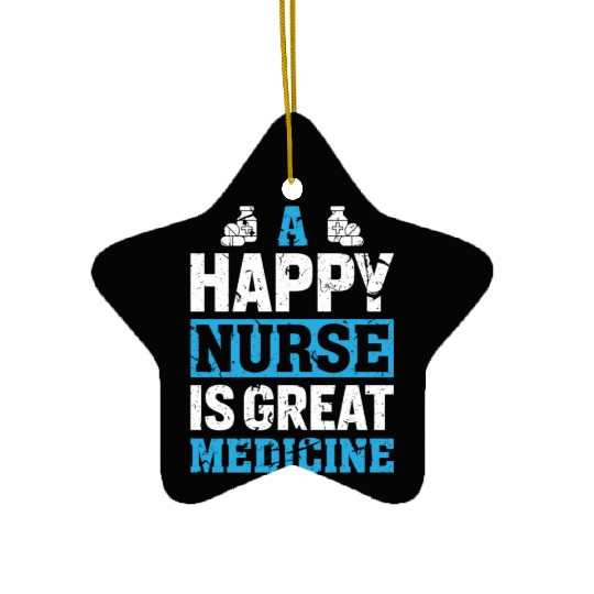 A Happy Nurse Ceramic Ornaments