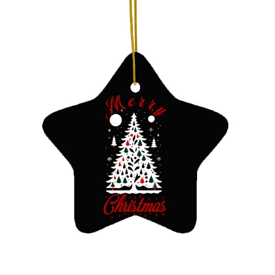 Merry Christmas Ceramic Ornaments
