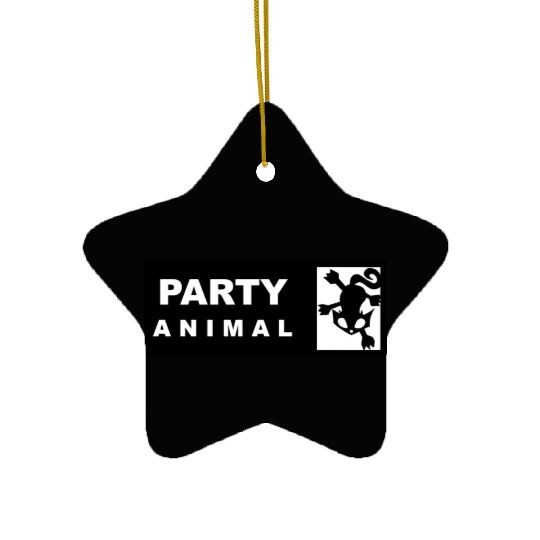 Party Animal 2 Ceramic Ornaments