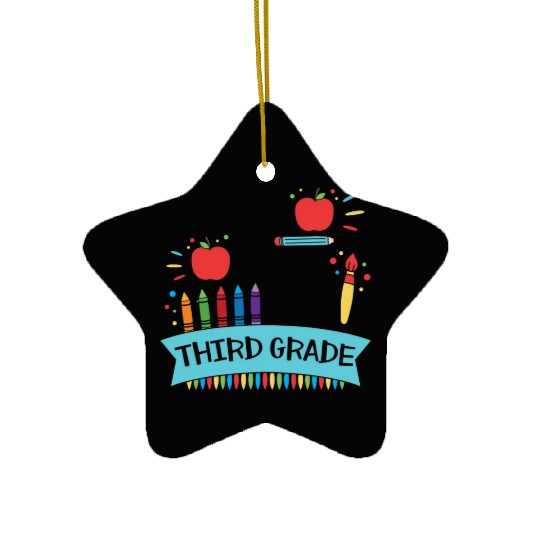 Dream Team Aka Third Grade Teachers Back To School Ceramic Ornaments