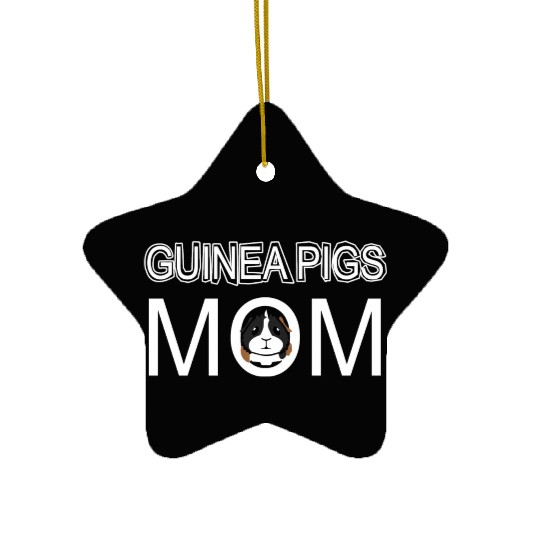 Guinea Pig Mom Bestie In My World Ceramic Ornaments