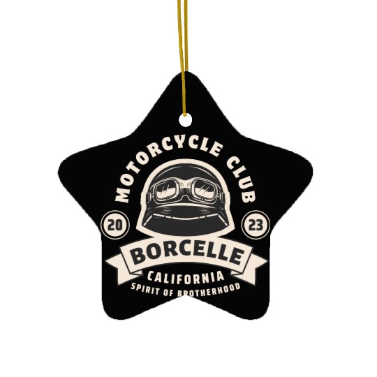 Motorcycle Club Spirit of Brotherhood Ceramic Ornaments