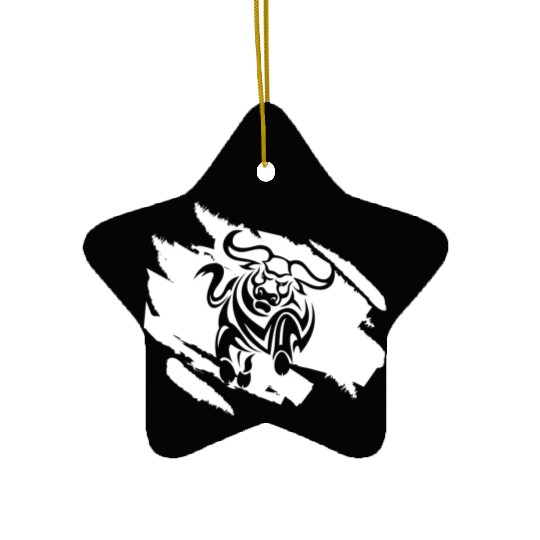 Bull Rodeo Riding Lover Love Strong Spain Bully Ceramic Ornaments