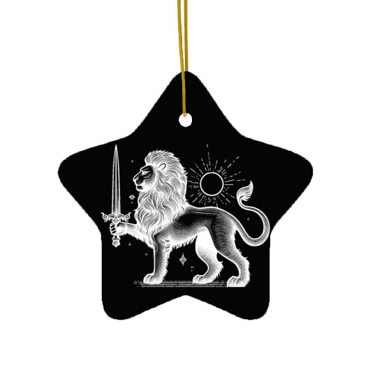 Shir o Khorshid - Persian (iran) design Ceramic Ornaments