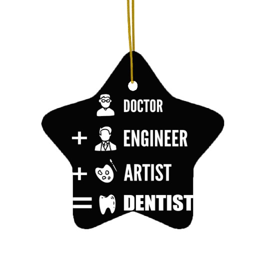 Doctor Engineer Artist Orthodontist Gift Ceramic Ornaments