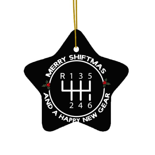 Racing Mechanic Manual Christmas Car love Ceramic Ornaments