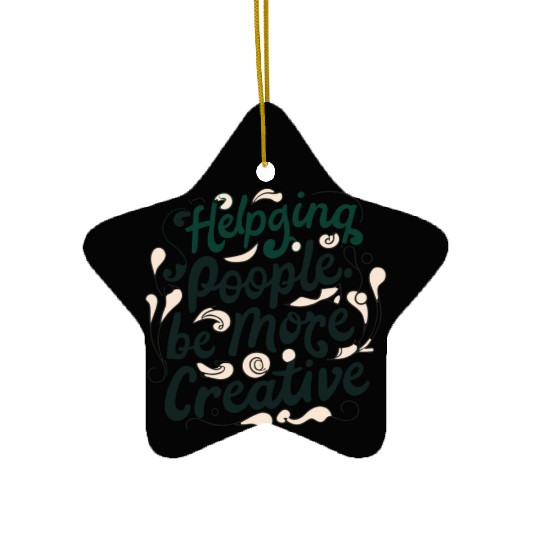 Helping people become more creative Ceramic Ornaments