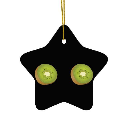 Kiwi Boobs Breasts Bra Funny Women Ceramic Ornaments