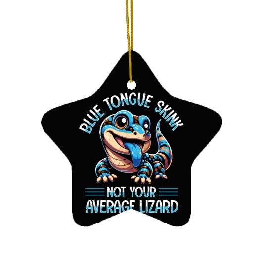 Lizard Collector Reptile Lover Blue Tongue Skink Ceramic Ornaments