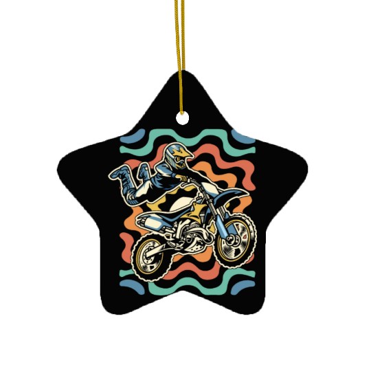 Dirt Bike Mx Motocross Supermoto Ceramic Ornaments
