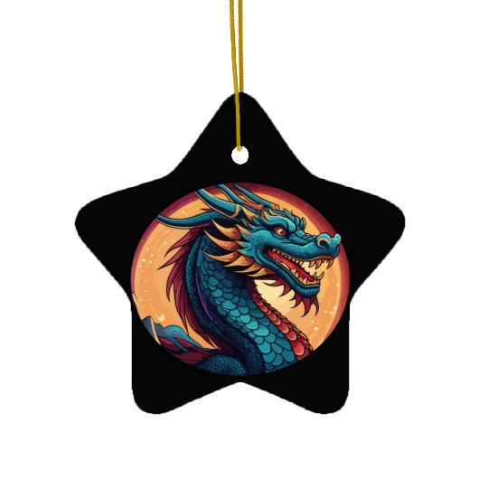 traditional Chinese dragon Ceramic Ornaments