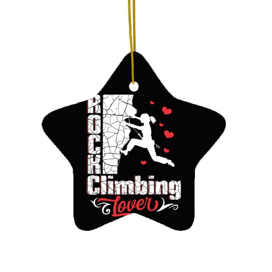 Rock Climbing Lover Ceramic Ornaments