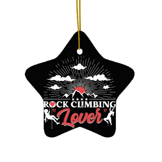 Rock Climbing Lover Ceramic Ornaments