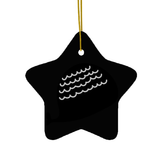 Lonely Black Whale In The Ocean Ceramic Ornaments