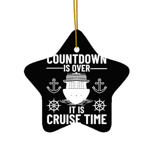 Cruise Ship It's Cruise Time Cruise Ceramic Ornaments