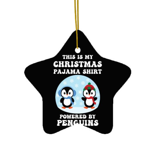 Christmas pajama Ceramic Ornaments powered by Penguins