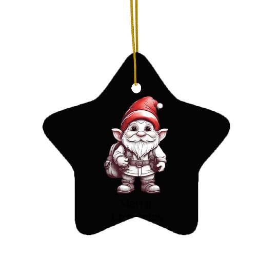 Santa Claus Cartoon Merry Christmas Ceramic Ornaments