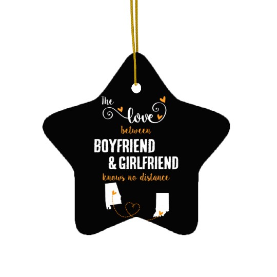 Love Between BF And GF Albm To Indiana Gift Ceramic Ornaments