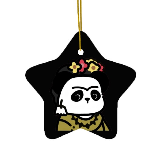 Frida Kahlo D83D DC3CGiant Panda Ceramic Ornaments