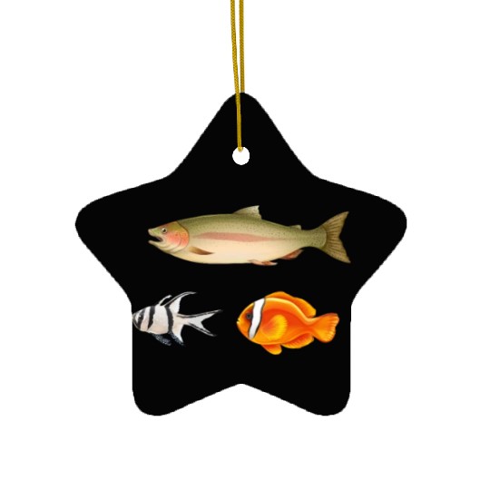 Tropical Freshwater Fish - Pet Lovers Aquarium Fan Ceramic Ornaments