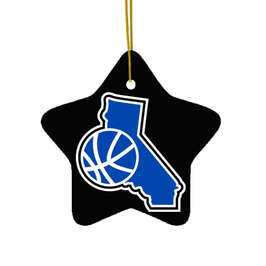 California Basketball Warriors Ceramic Ornaments