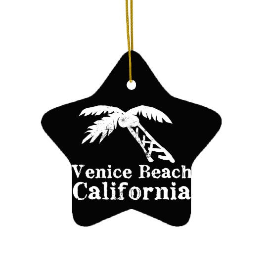 Venice Beach California Palm Tree Souvenirs Gifts Ceramic Ornaments