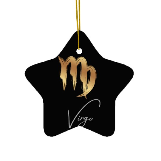 Virgo zodiac sign Ceramic Ornaments