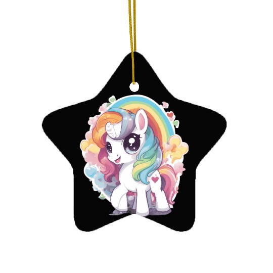Cute Pony Ceramic Ornaments
