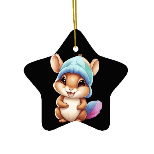 Baby squirrel Ceramic Ornaments