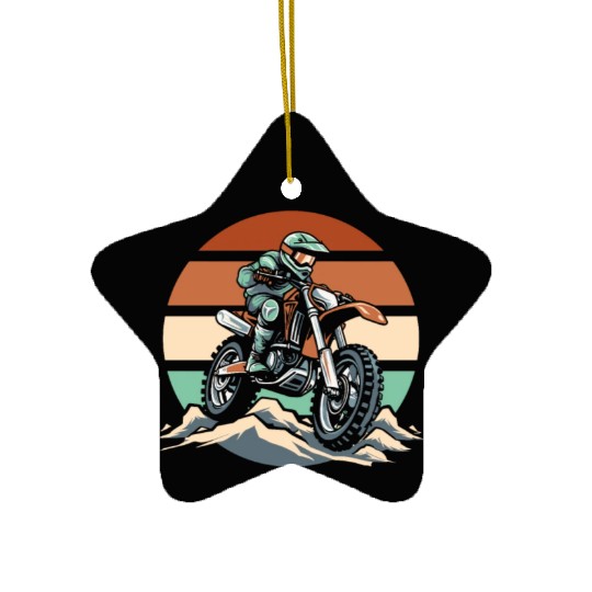 Dirt Bike Mx Motocross Supermoto Ceramic Ornaments