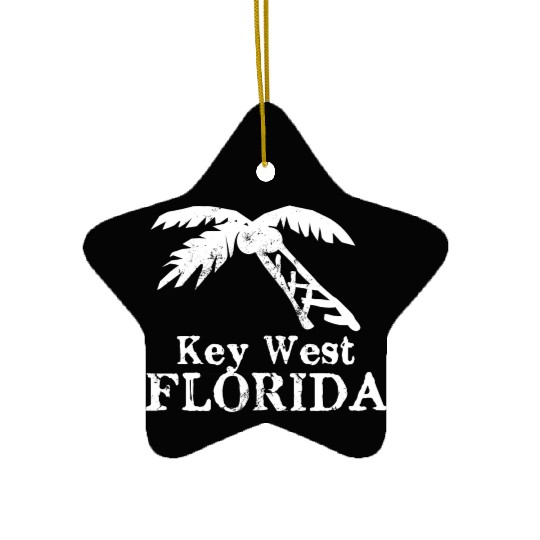 Key West Florida Palm Tree Souvenirs Gifts Ceramic Ornaments