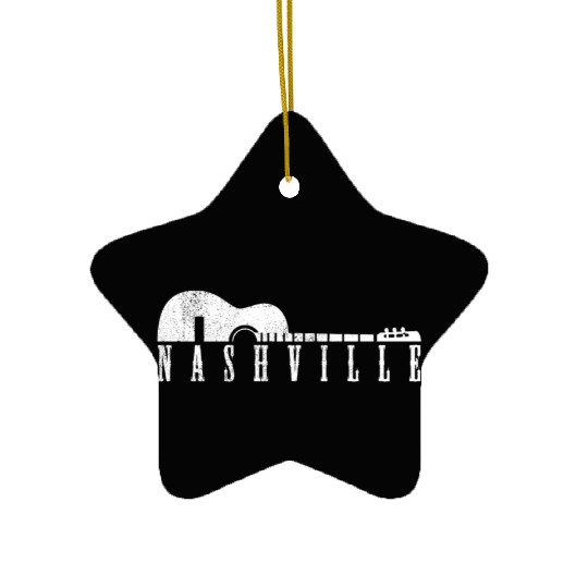 Nashville Tennessee Country Music City Ceramic Ornaments