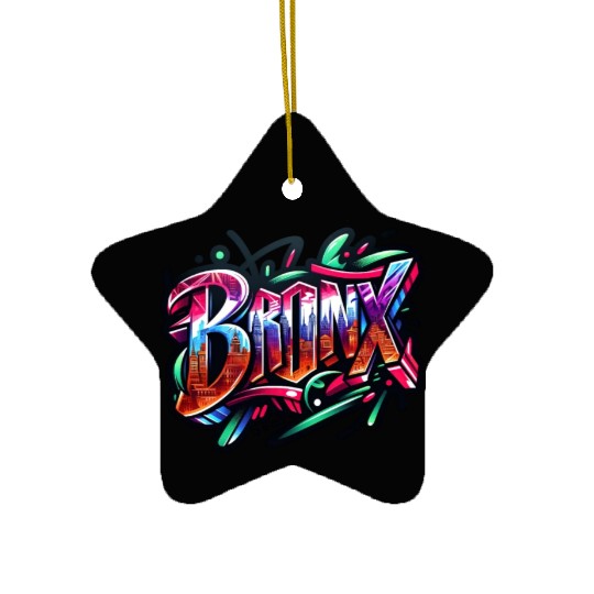 Bronx New York Graffiti Ceramic Ornaments