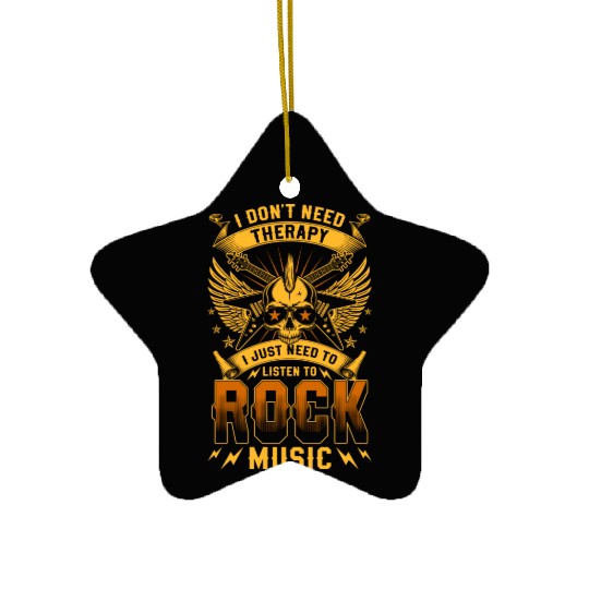 Rocker Rock Music Guitar Ceramic Ornaments