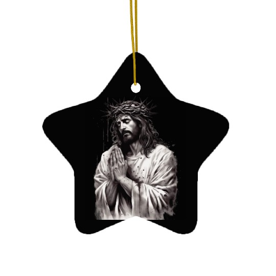 Jesus Is King Ceramic Ornaments