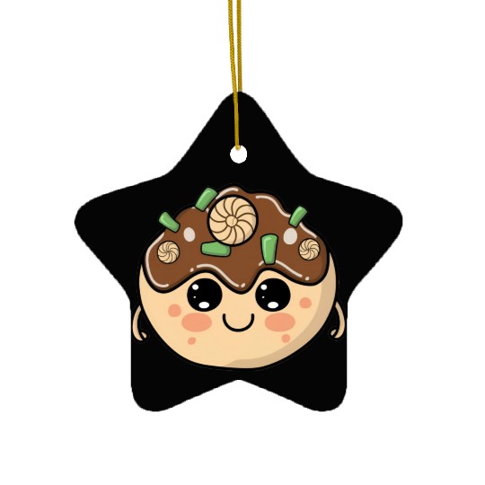 Cute Takoyaki Ceramic Ornaments
