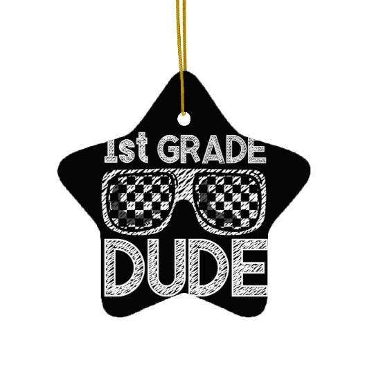 Kindergarten Teacher Funny Student 1st Graduation Ceramic Ornaments