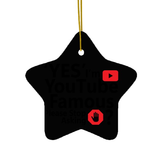 Yes I m YouTube Famous Ceramic Ornaments