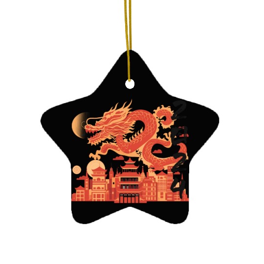 Year Of The Dragon Ceramic Ornaments | chinese lanterns