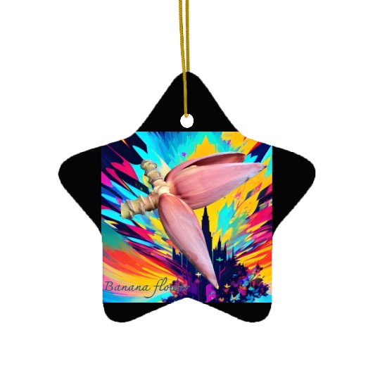 Banana flower Ceramic Ornaments