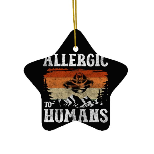 Aliens Area 51 Earth Astronaut Ceramic Ornaments