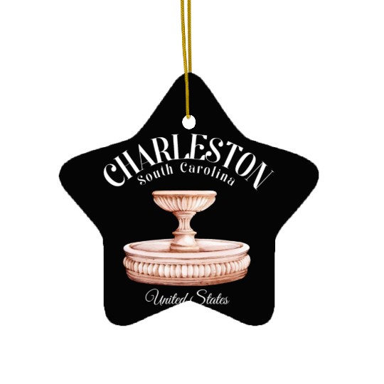 Charleston South Carolina Ceramic Ornaments