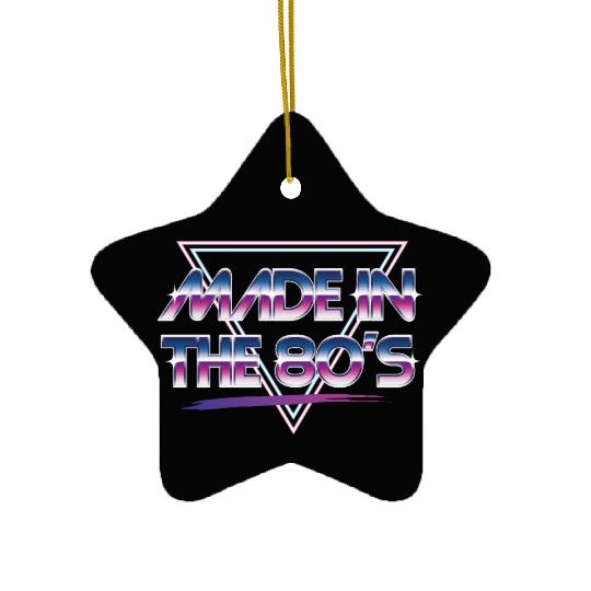 Made in the 80s Ceramic Ornaments
