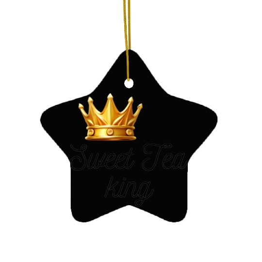 sweet tea king Ceramic Ornaments