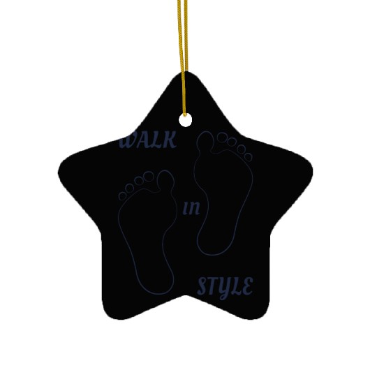Walk in style - Navy Blue Ceramic Ornaments